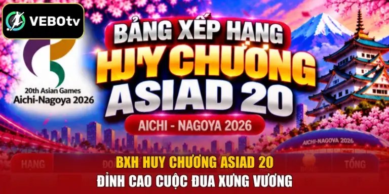 BXH Huy Chương ASIAD 20 - Đỉnh Cao Cuộc Đua Xưng Vương
